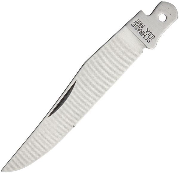 Schrade S666 Stainless Clip Point Blade - Satin