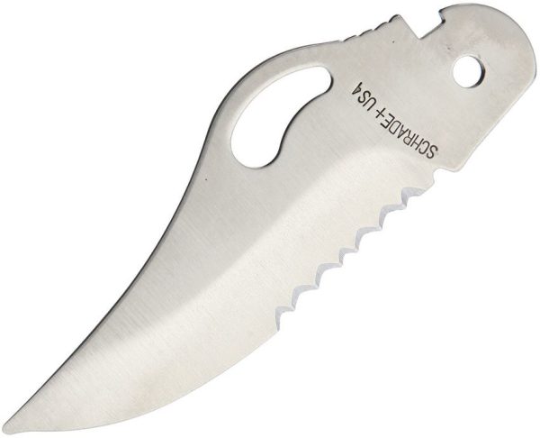 Schrade S684 Serrated Clip Point Blade - 3.88 inches