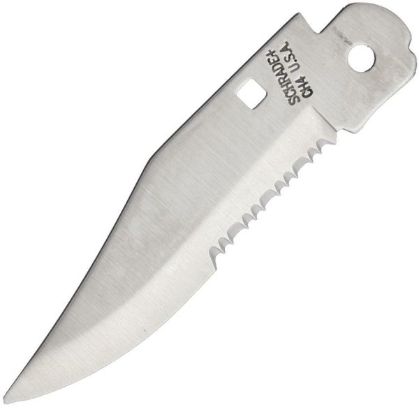 Schrade S692 Clip Point Partially Serrated Blade - 3 inches