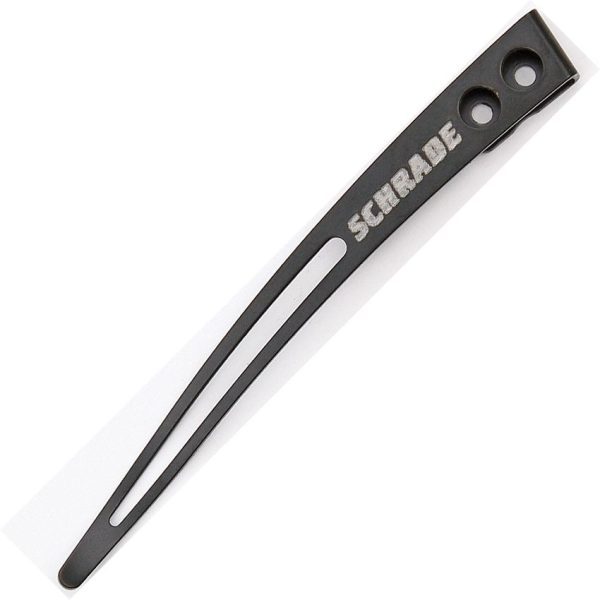 Schrade Pocket Clip 3 inch Black Stainless