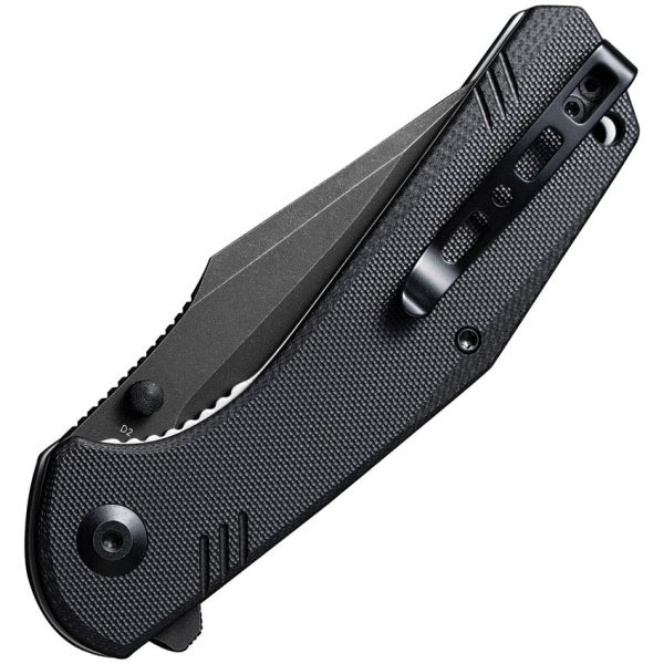 Sencut Actium Linerlock Black G10 Stonewash Folding Knife
