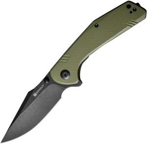 SENCUT Actium Linerlock OD Green G10 Folding Knife