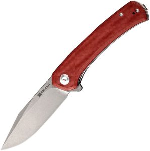 SENCUT Snap Linerlock Burgundy G10 Folding Knife