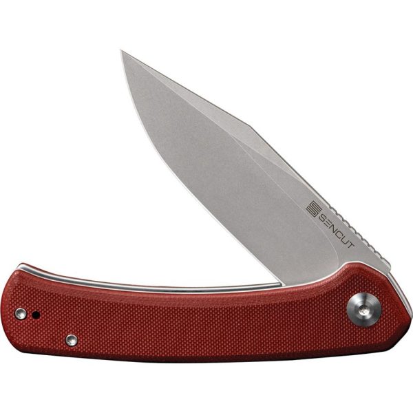 SENCUT Snap Linerlock Burgundy G10 Folding Knife