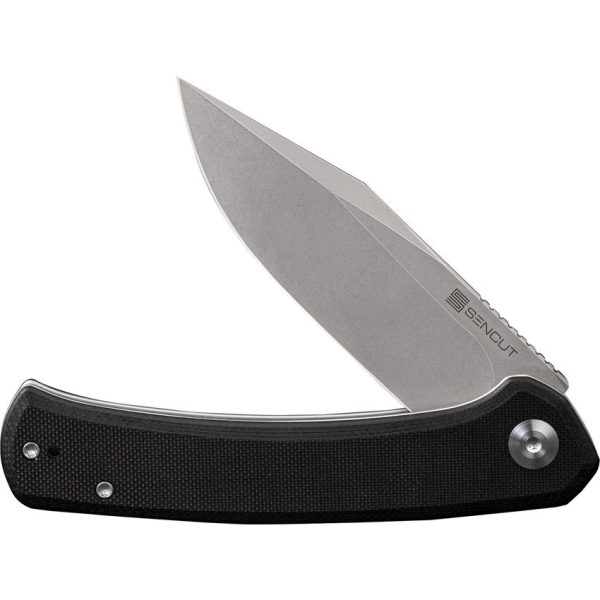 SENCUT Snap Linerlock Black G10 Folding Knife