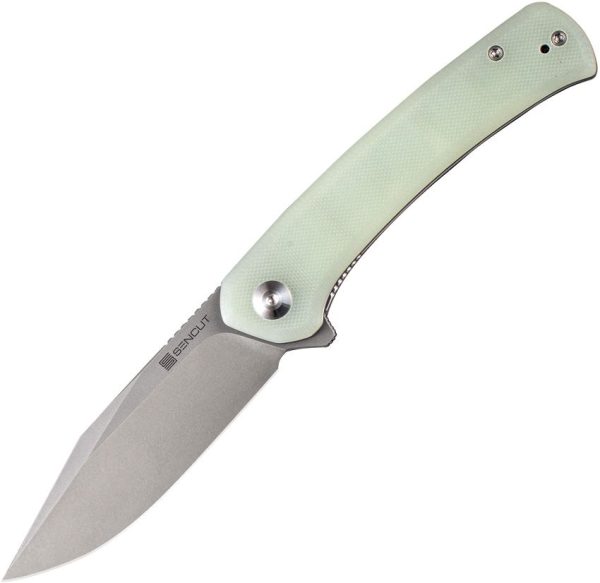 SENCUT Snap Linerlock Jade G10 Folding Knife