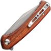 SENCUT Snap Linerlock Cuibourtia Wood Folding Knife
