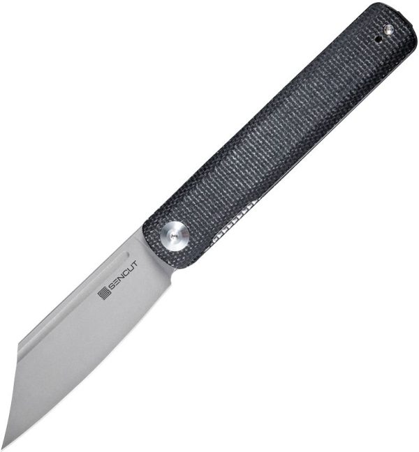 SENCUT Bronte Linerlock Black Canvas Micarta