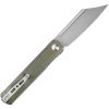 SENCUT Bronte Linerlock Green Canvas Micarta