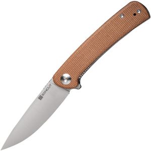 Sencut Neches Linerlock Brown Micarta Drop Point