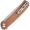 Sencut Neches Linerlock Brown Micarta Drop Point