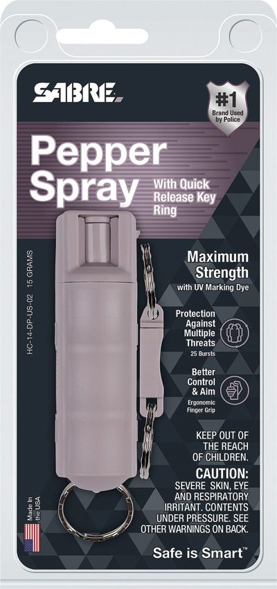 SA10501.jpg Sabre Hard Case Pepper Spray Purple Keyring