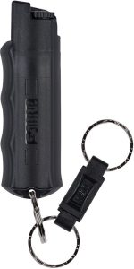 Sabre Key Ring Pepper Spray - Black Stream