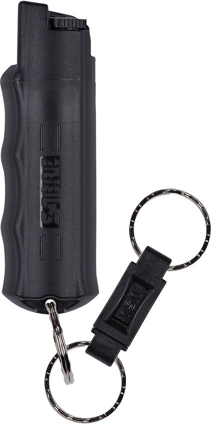 Sabre Key Ring Pepper Spray 0.54oz Black w/ UV Dye