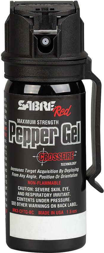Sabre Crossfire Pepper Spray Gel - 18ft Range