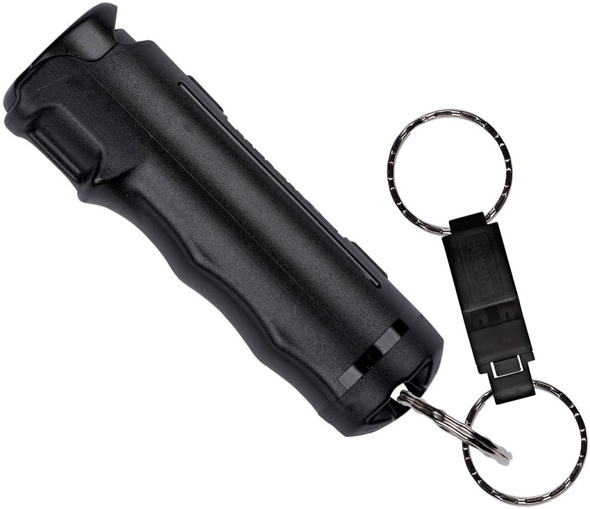 Sabre Gel Pepper Spray .54oz Black with Whistle Keychain