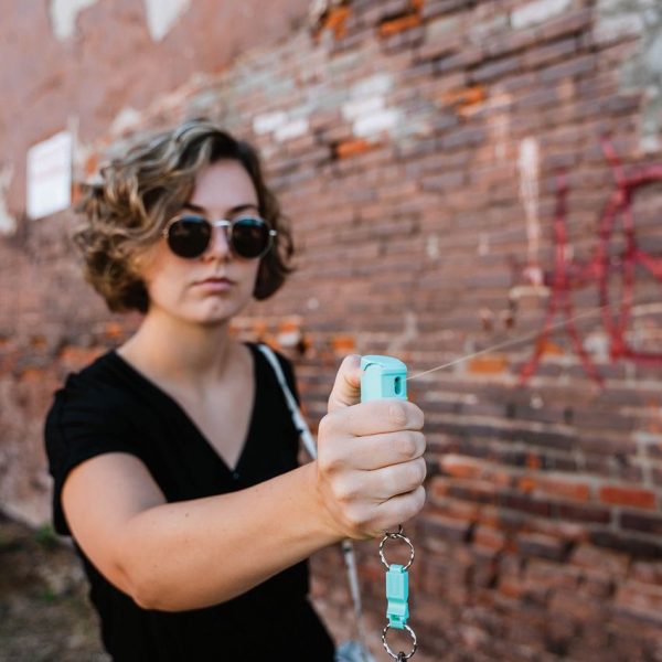 Sabre Pepper Gel with 130dB Whistle Teal - Dual Protection