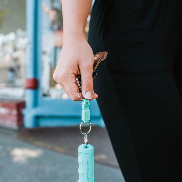 Sabre Pepper Gel with 130dB Whistle Teal - Dual Protection