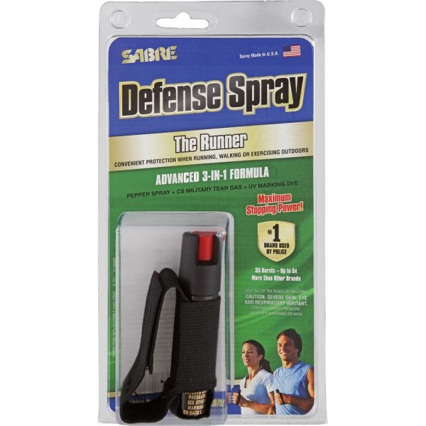 Sabre The Runner ORMD Pepper Spray - Black Nylon Strap
