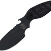 Sniper Bladeworks Skinner Black Fixed Blade Knife SUJ2 Steel