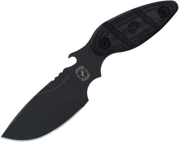 Sniper Bladeworks Skinner Black Fixed Blade Knife SUJ2 Steel