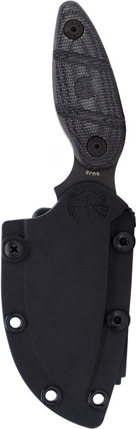 Sniper Bladeworks Skinner Black Fixed Blade Knife SUJ2 Steel