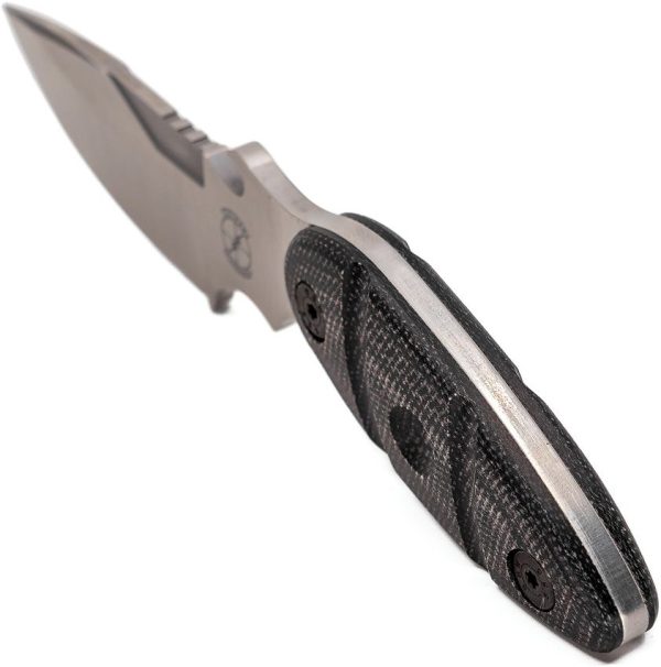 Sniper Bladeworks Skinner Fixed Blade Knife 4.25" Satin Drop Point
