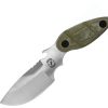 Sniper Bladeworks Skinner Satin Fixed Blade Knife OD Green Micarta