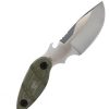Sniper Bladeworks Skinner Satin Fixed Blade Knife OD Green Micarta