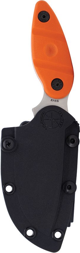 Sniper Bladeworks Skinner Satin Orange Fixed Blade Knife