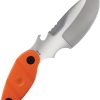 Sniper Bladeworks Skinner Satin Orange Fixed Blade Knife