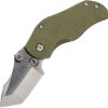 Sniper Bladeworks AP Tanto Framelock S35VN OD Green Folding Knife