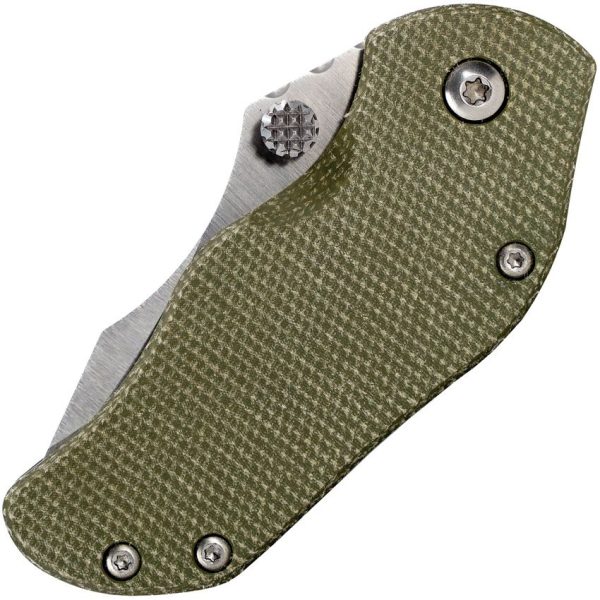 Sniper Bladeworks AP Tanto Framelock S35VN OD Green Folding Knife
