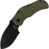 Sniper Bladeworks TOG Framelock D2 Steel OD Green Folding Knife