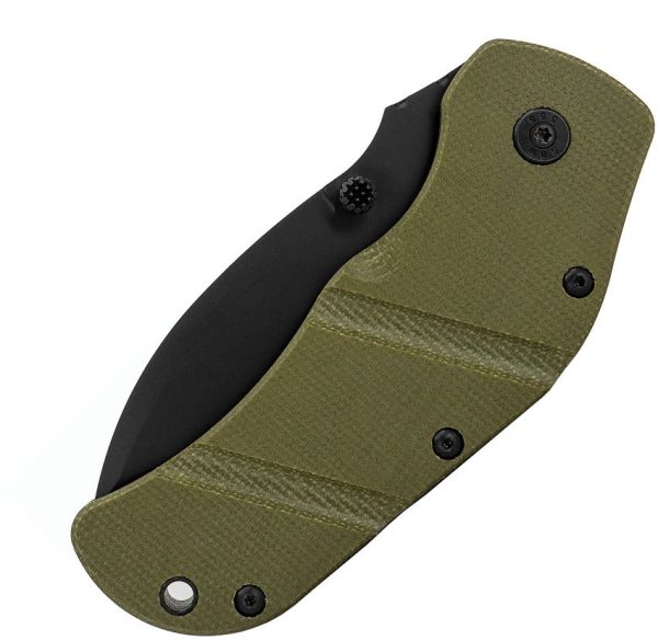Sniper Bladeworks TOG Framelock D2 Steel OD Green Folding Knife