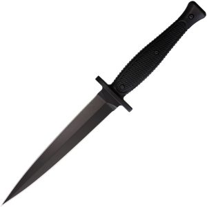 SBBL3BK.jpg Spartan Blades George Raider Dagger 7" Black Fixed Blade Knife
