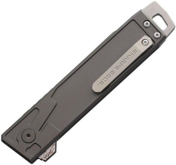 Sharps Bros. Meanstreak Button Lock Damascus Tanto