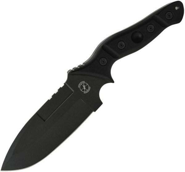 Sniper Bladeworks MAMU Fixed Blade Black 420HC Tactical Knife