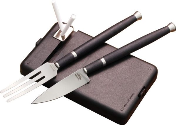 SBPCDS1.jpg Spartan Blades Carnivore Dining Set VG-10 Stainless Folding Multi Tool