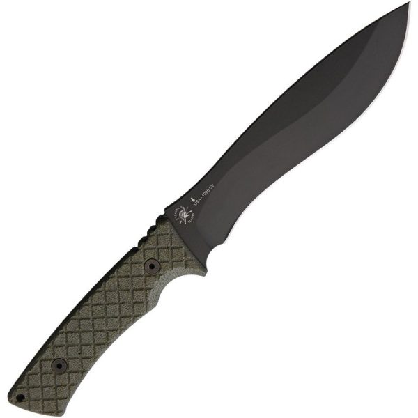 Spartan Blades Machai Fixed Blade 6.63" 1095 Steel Green Micarta