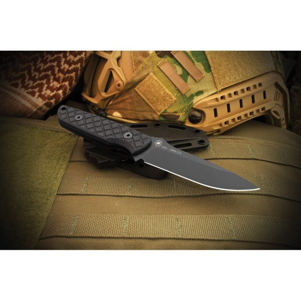 Spartan Blades Alala Fixed Blade 3.75" 1095 Steel Black Micarta