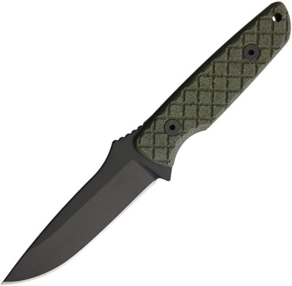 Spartan Blades Alala Fixed Blade Green Canvas Micarta 1095