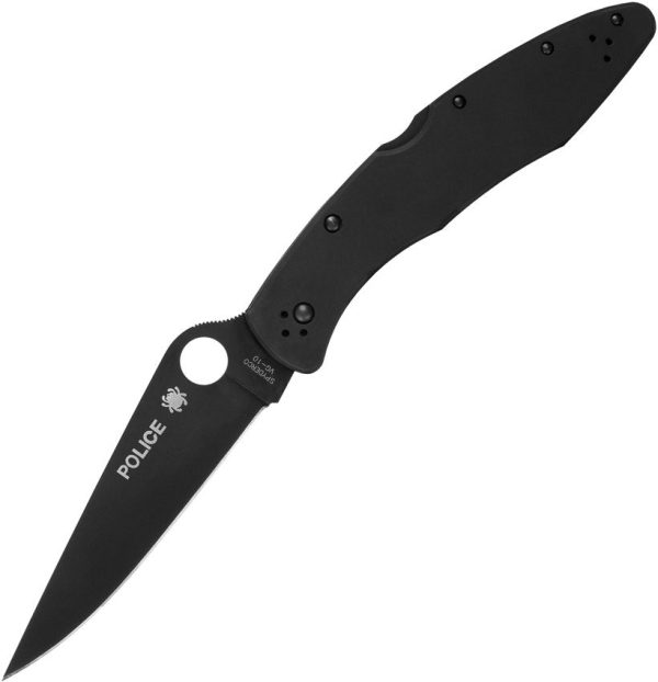 Spyderco Police Lockback Black VG-10