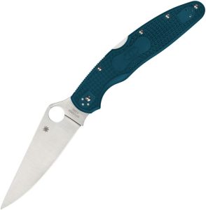 Spyderco Police 4 Lockback Folding Knife K390 Blue 4.38in Blade
