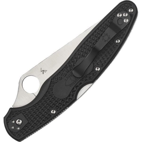 Spyderco Police Model 4 Lockback Folding Knife VG-10 Black