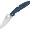 Spyderco Police 4 LWT Lockback Folding Knife Blue CPM SPY27