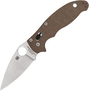 Spyderco Manix 2 Ball Bearing Lock Micarta - Brown CPM Cru-Wear
