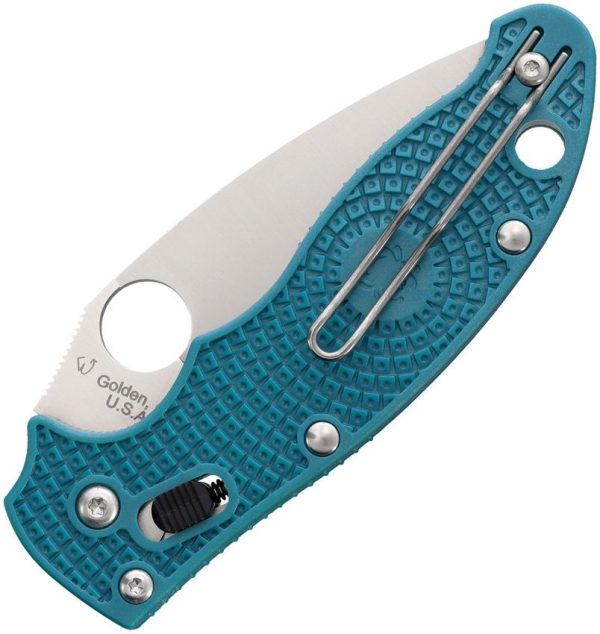 Spyderco Manix 2 CPM SPY27 Blue Handle Ball Bearing Folding Knife