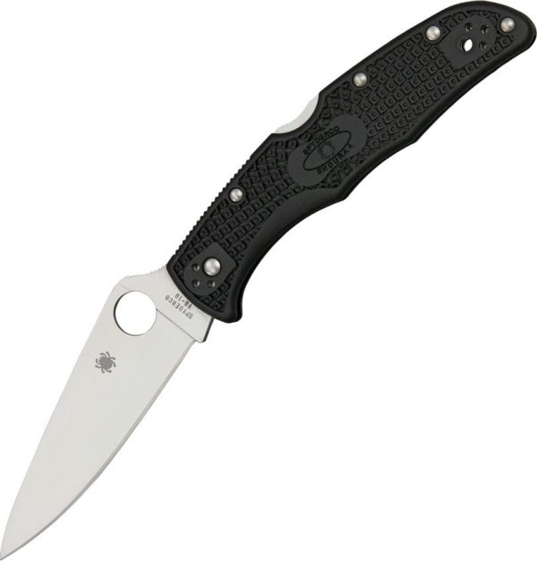 Spyderco Endura Lockback Folding Knife 3.75" VG-10 Black