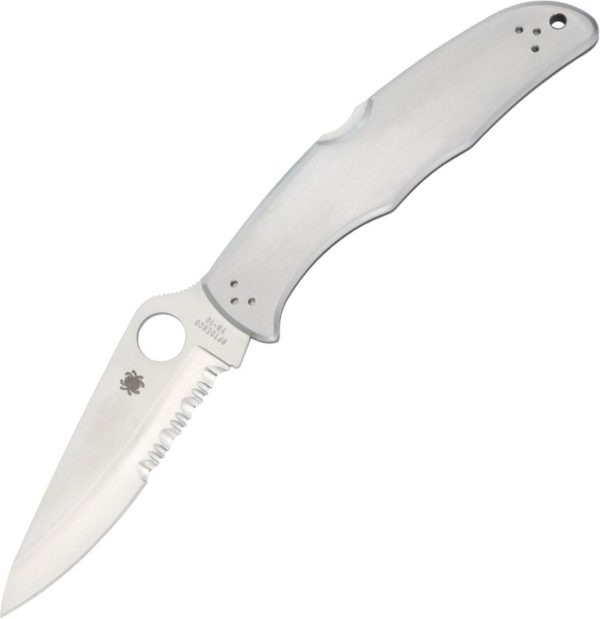 Spyderco Endura 4 Partially Serrated Stainless